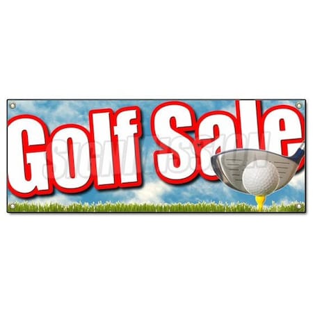 Signmission GOLF SALE BANNER SIGN golfing shop signs ball club bags clothes 50% huge B-Golf